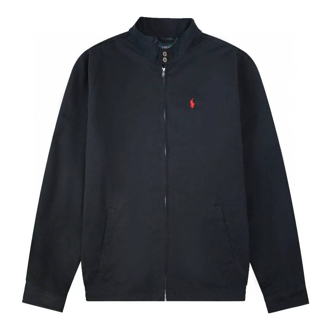 🅿️350 Ralph Lauren's new 2024 classic old money style stand collar executive zipper jacket 1️⃣Selected from high-quality original developed pure cotton fabrics, with customized plaid lining inside, the overall wear effect is very soft and comfortable, 2️⃣The workmanship details are perfectly controlled, the chest is exquisitely embroidered with small logos, and the dropped shoulders are made of unique splicing technology to highlight your personality! The version is simple but not simple! 3️⃣ Complete with tag accessories, unisex design, and a very versatile jacket for men and women! Color: black, navy, khaki, green Size: S, M, L, XL